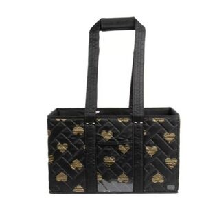 Lug Gallop Tote Hearts Black New